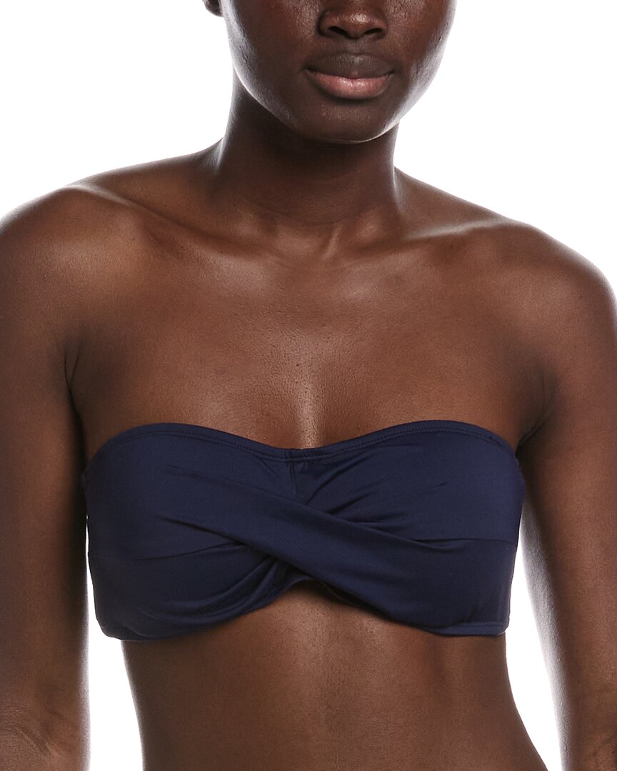 Tommy Bahama Pearl Bandeau Bikini Top In Blue