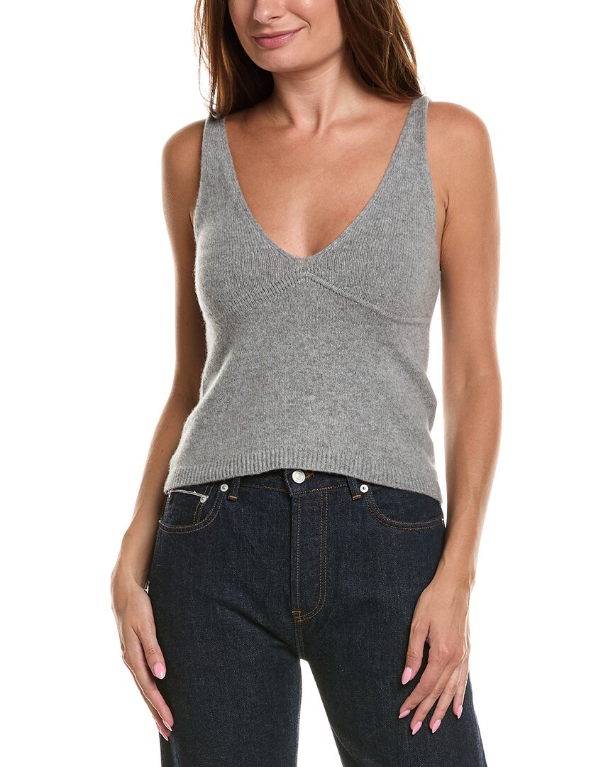 Officine Generale Loane Wool Tank Top In Grey