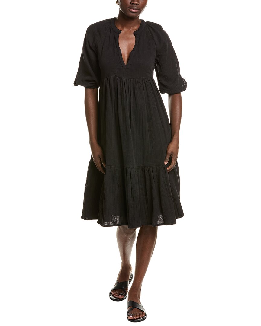 Mer St. Barth Sonja Popover Dress In Black