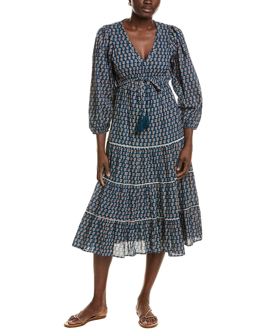 Mer St. Barth Odette Maxi Dress In Blue