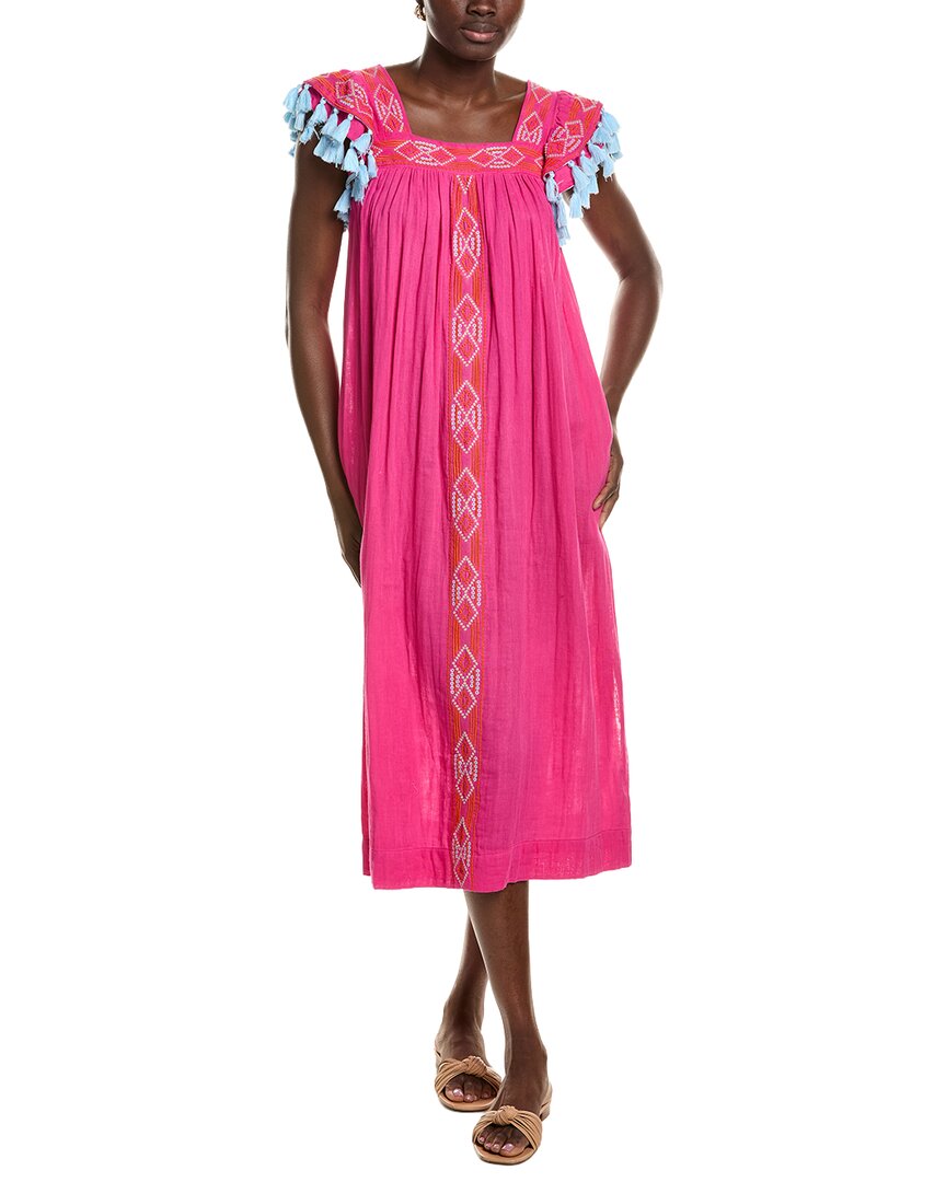 Mer St. Barth Sandrine Maxi Dress In Red
