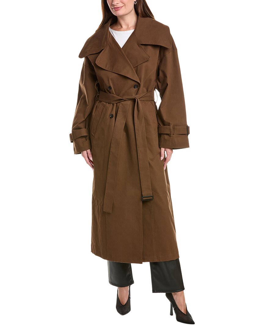 Lamarque Trench Coat In Brown