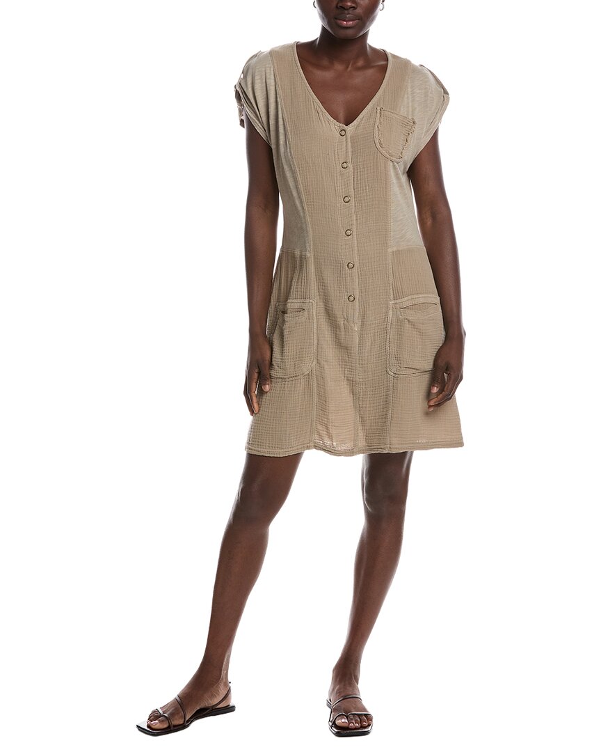 Xcvi Crevin Mini Dress In Brown