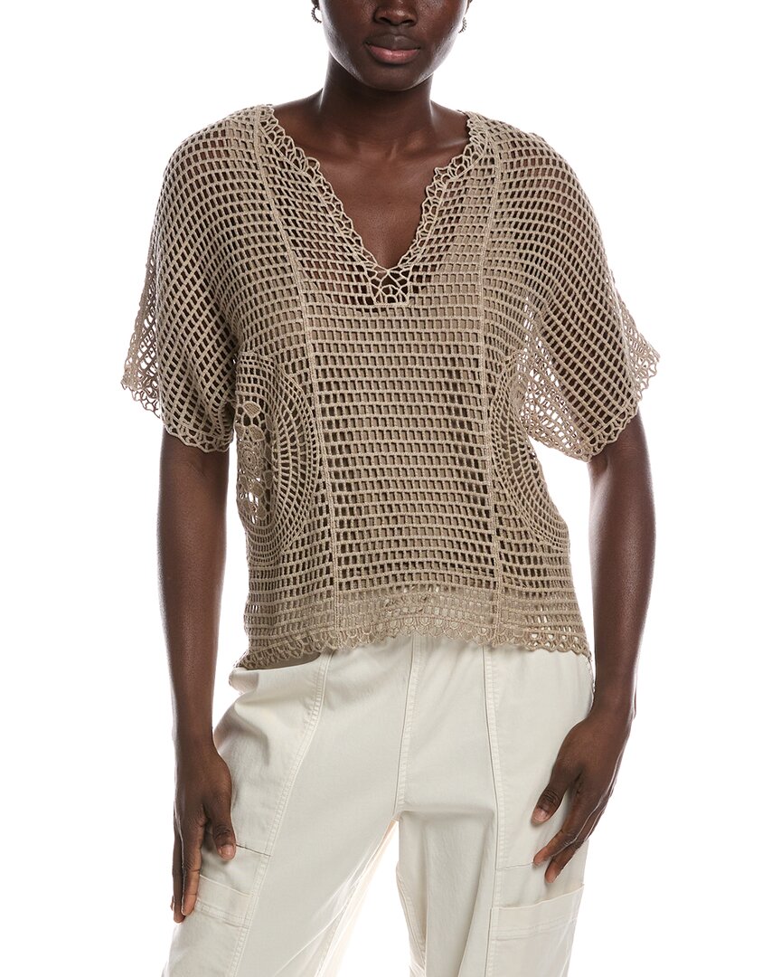 Xcvi Centre Top In Brown