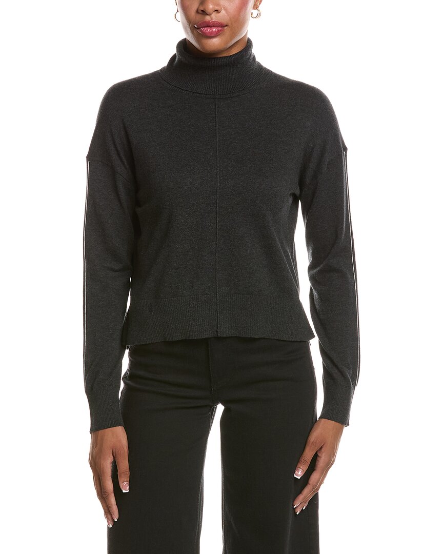 Velvet By Graham & Spencer Libra Lux Cashmere-blend Sweater In Black