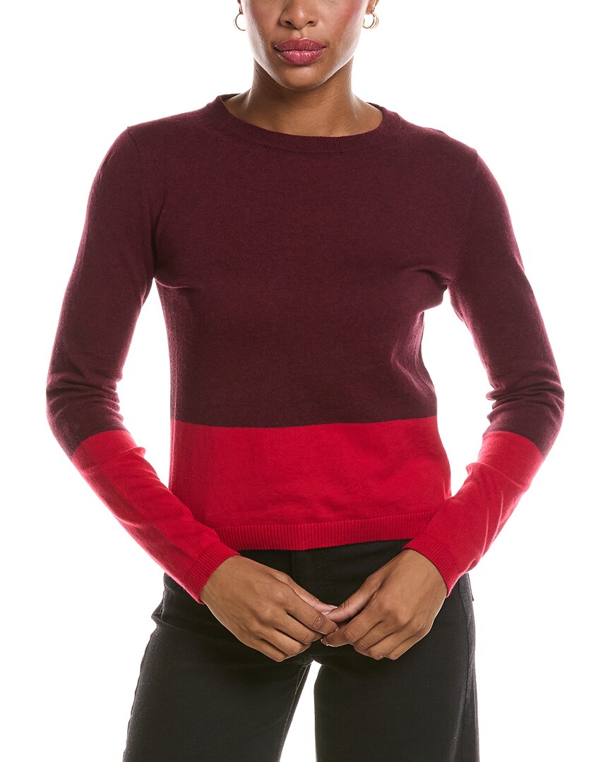 Velvet By Graham & Spencer Roxy Lux Cashmere-blend Sweater In Red