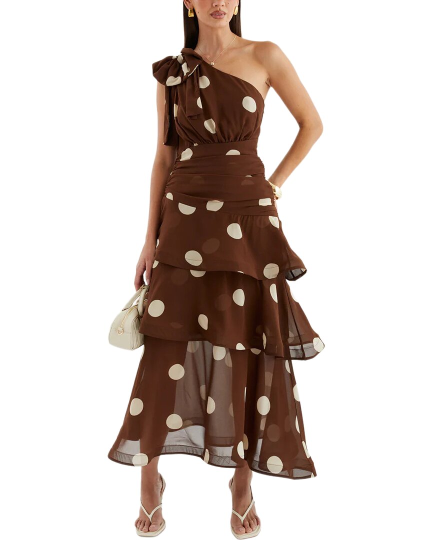 Camila Blanco Dress In Brown