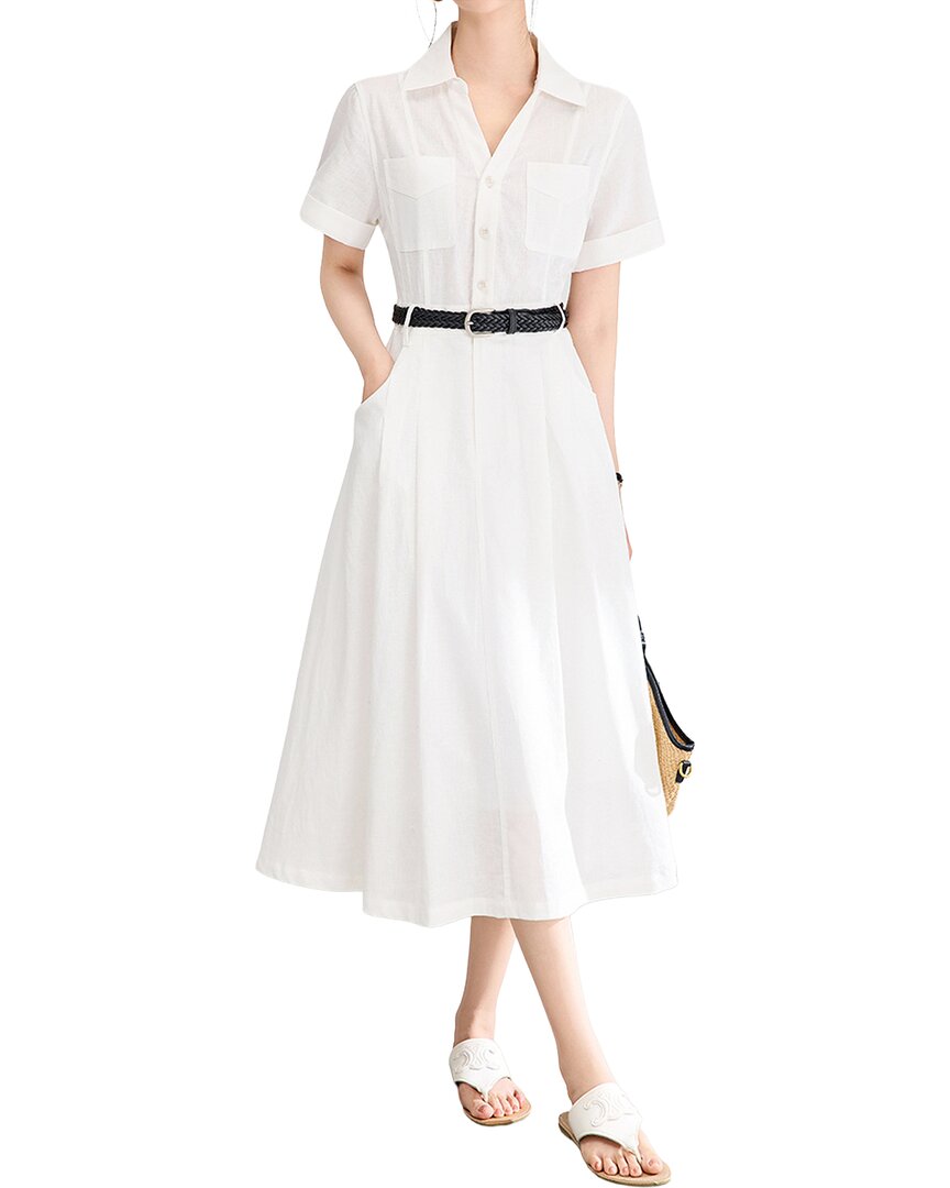 Wlzd Linen-blend Midi Dress