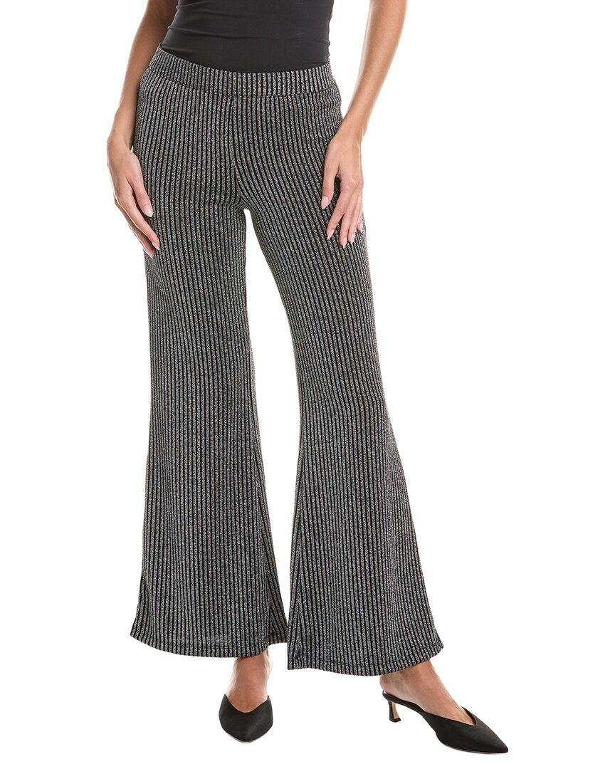 Johnny Was Jenna Metallic Easy Pant In Gray