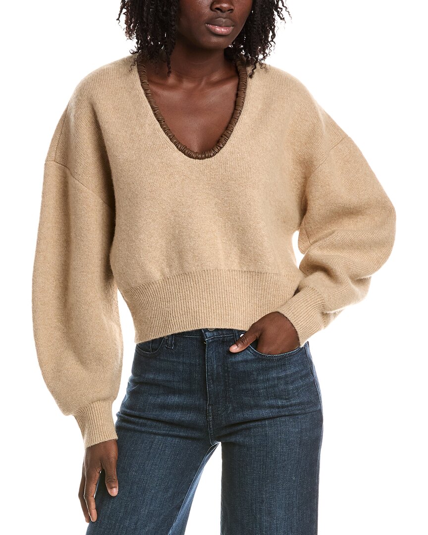 Alexis Cielo Wool & Cashmere-blend Sweater In Brown