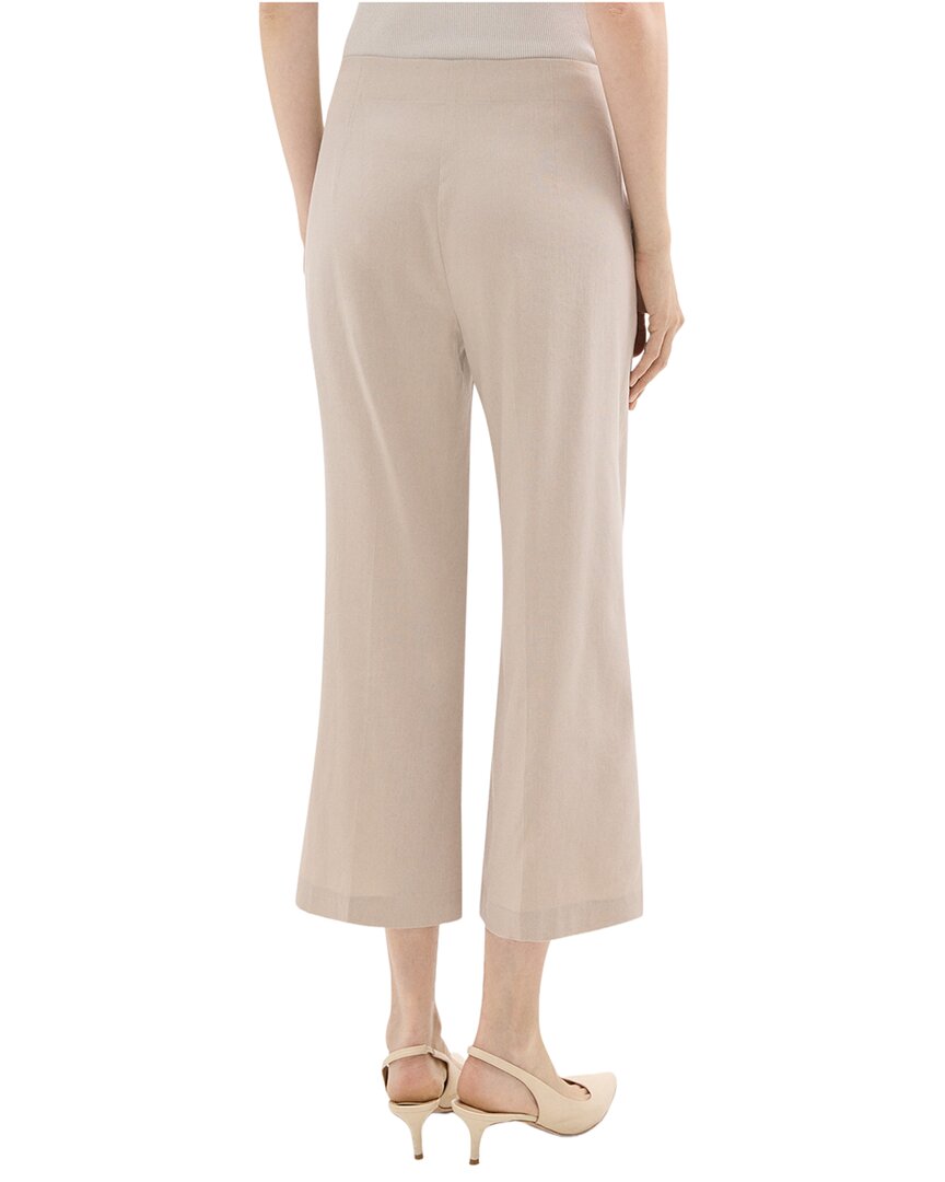 Theory Clean Terena Linen-blend Pant In Sand