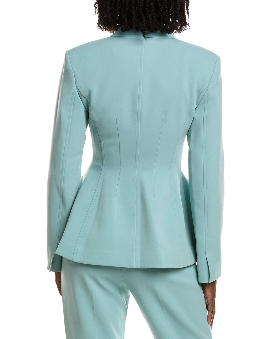 Alexis Helen Double-breasted Jacket In Blue