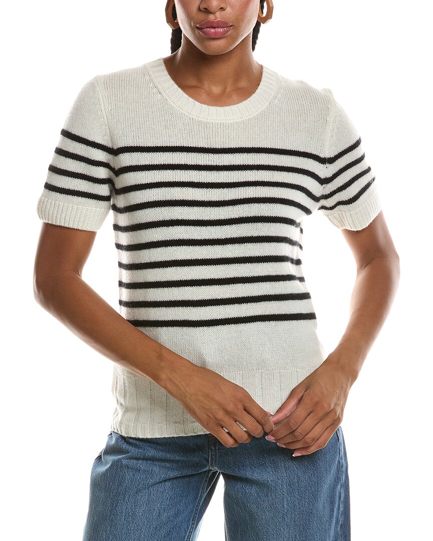 Seraphina 100% Cashmere Pullover In White
