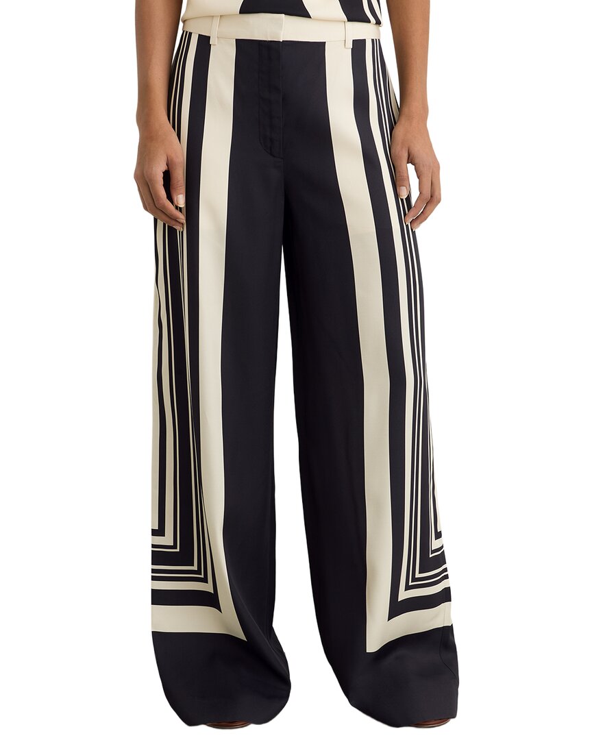 Reiss Black/White Caris Trouser
