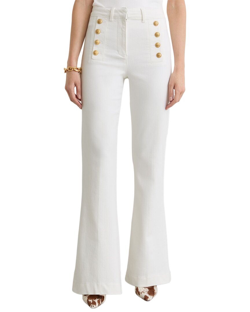 Reiss Petite Athena Button Detail Flared Jean