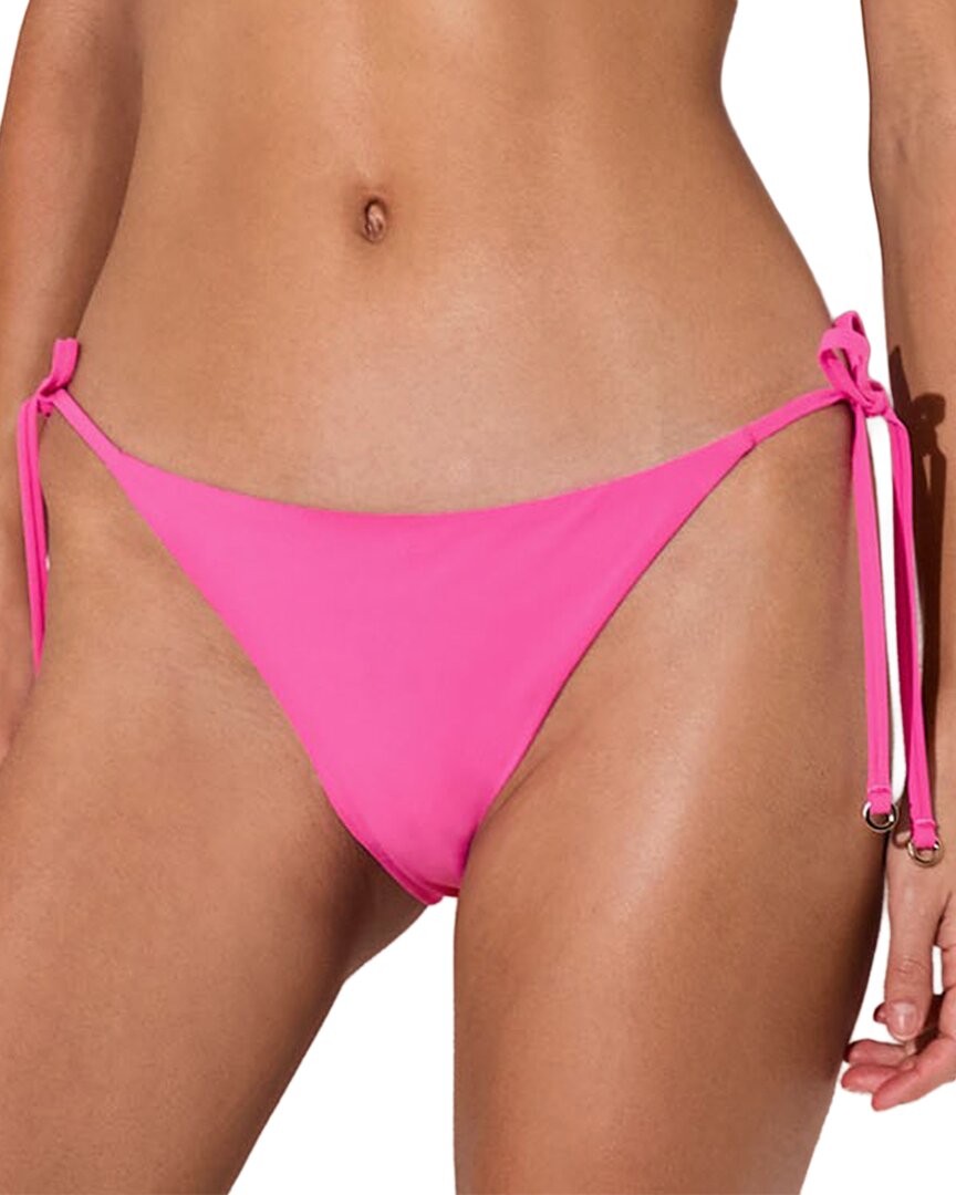 Reiss Gold/Pink Riah Side Tie Bikini Bottom