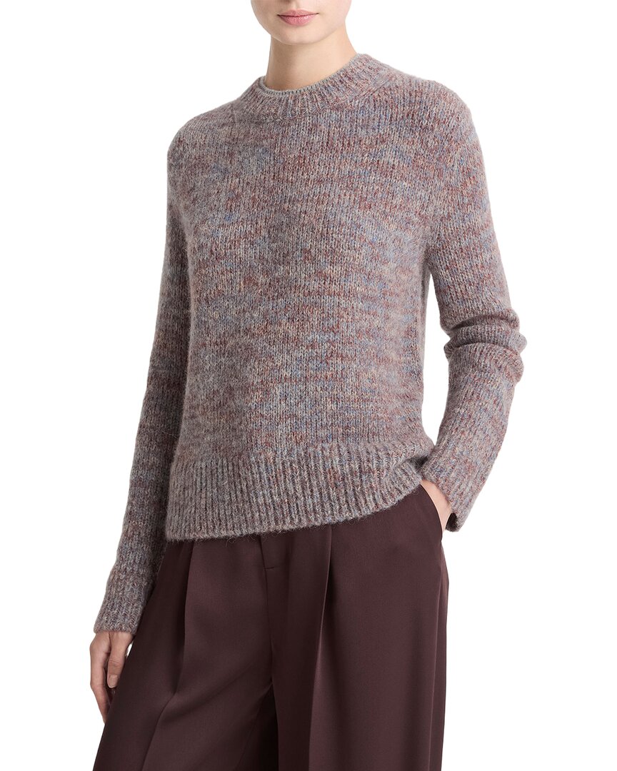 Vince Marled Wool & Alpaca-blend Sweater In 241cco-cognac Combo