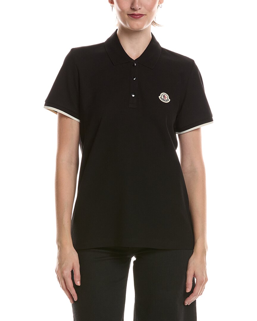 Moncler Polo Shirt In Black
