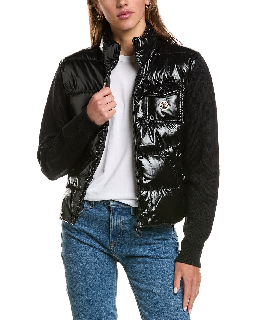 Moncler Women's Black Cardigan Svart L - Image 2