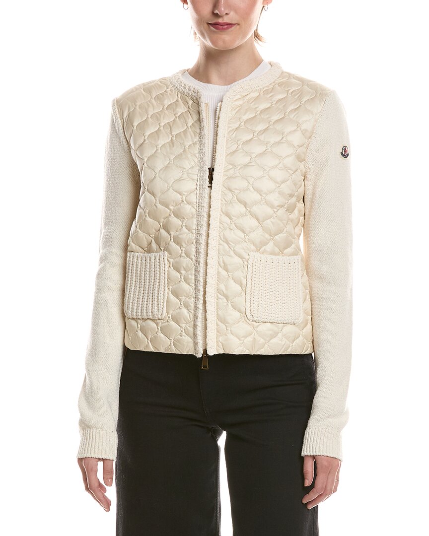 Moncler Women's White Zip-Up Cardigan UK Size 14 - Mytheresa - Image 2