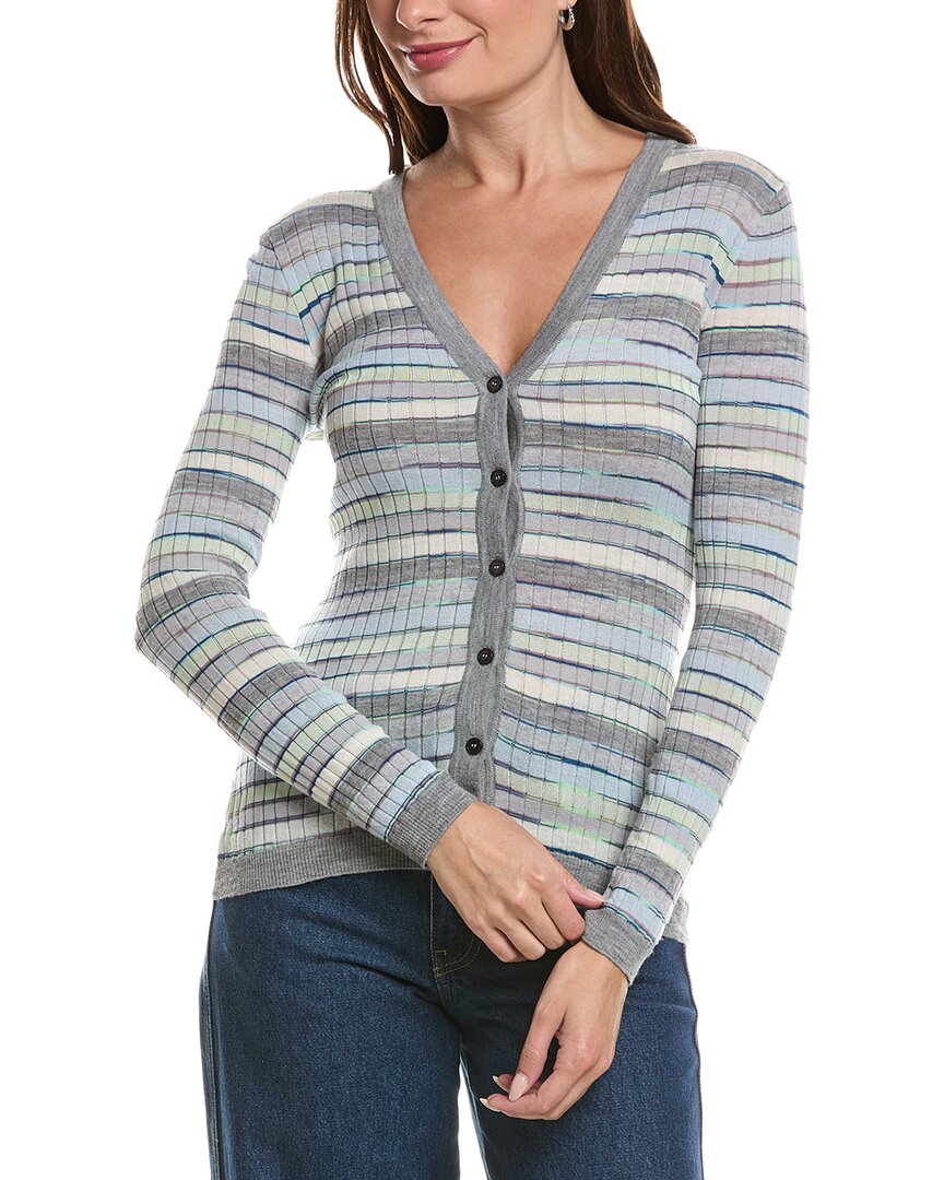 Missoni Wool-blend Slim Cardigan In Multi