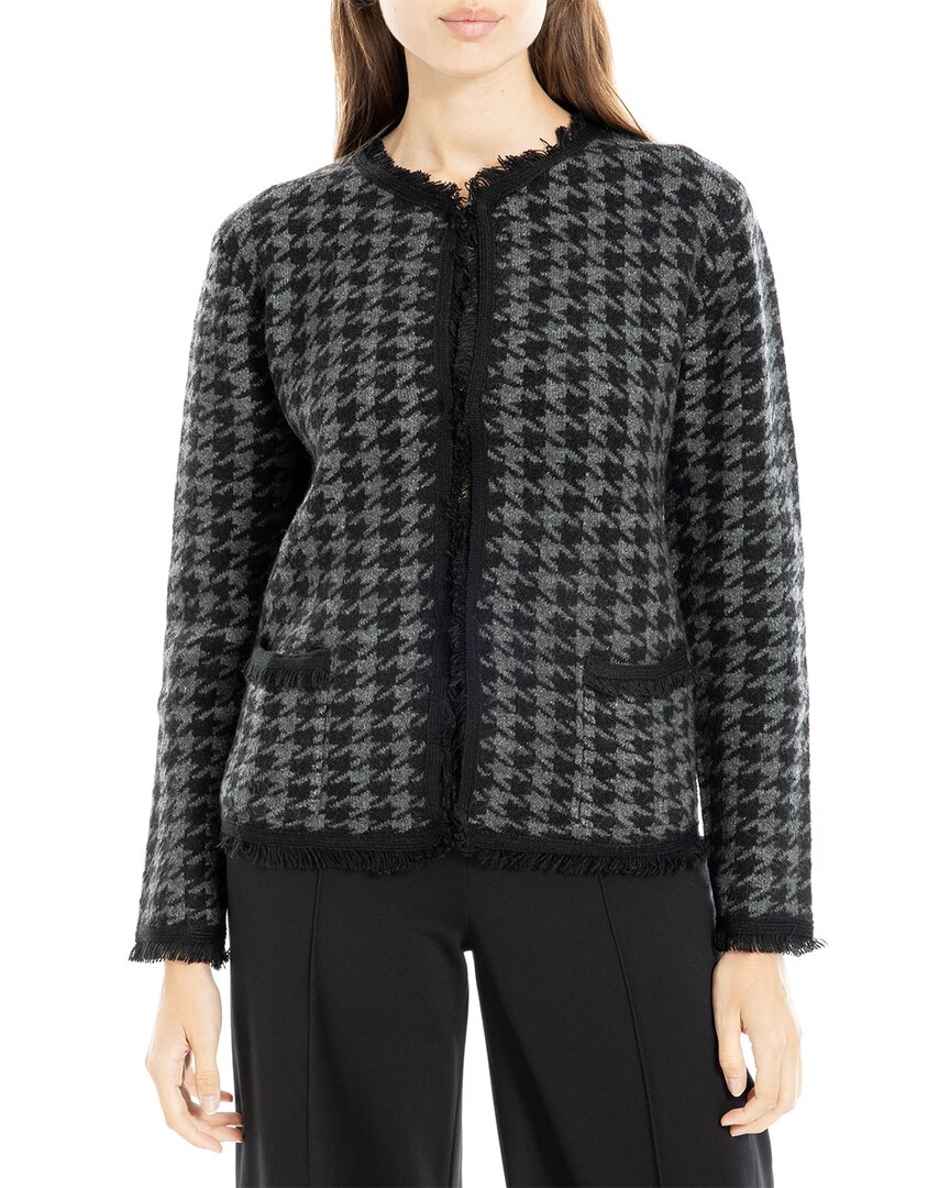 Max Studio Short Cardigan In Black