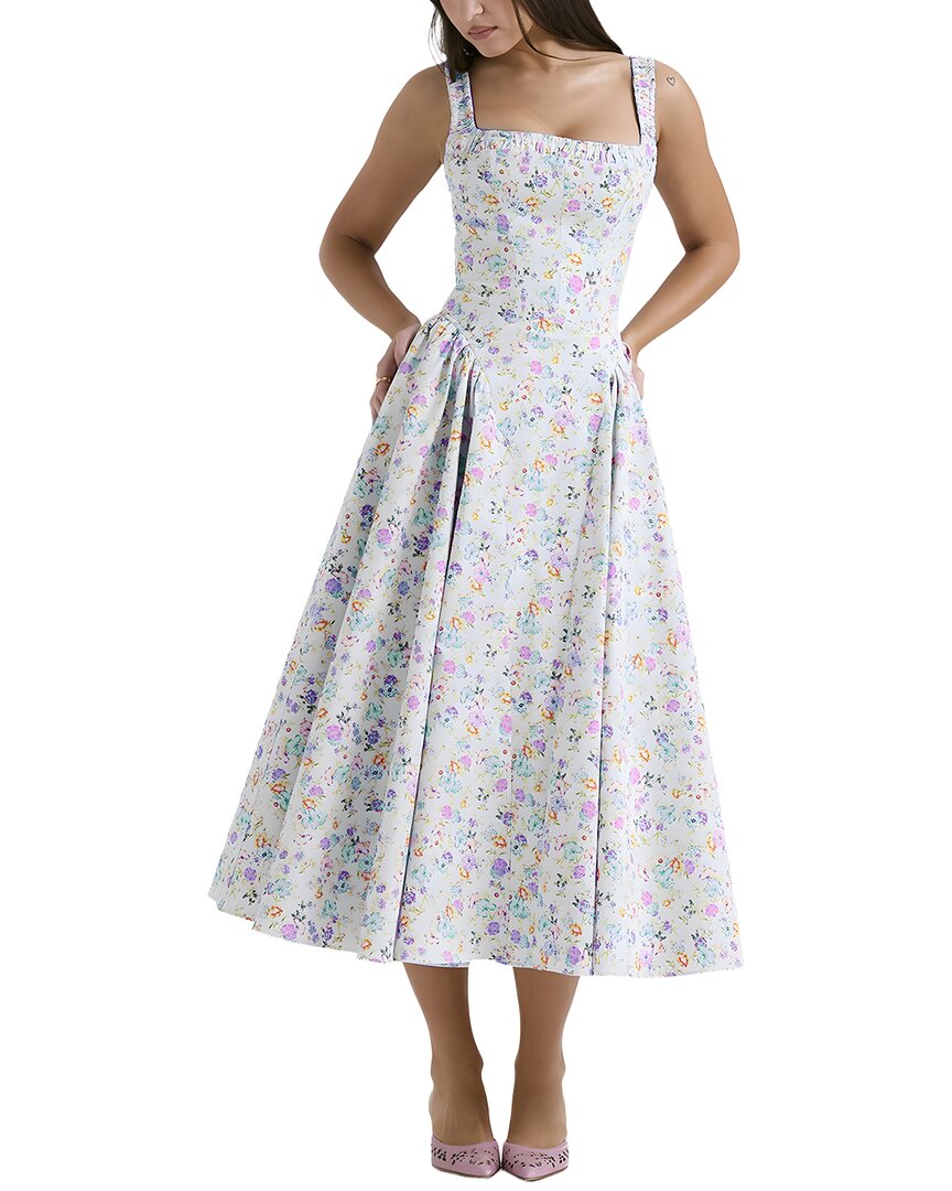 Camila Blanco Midi Dress In Multi