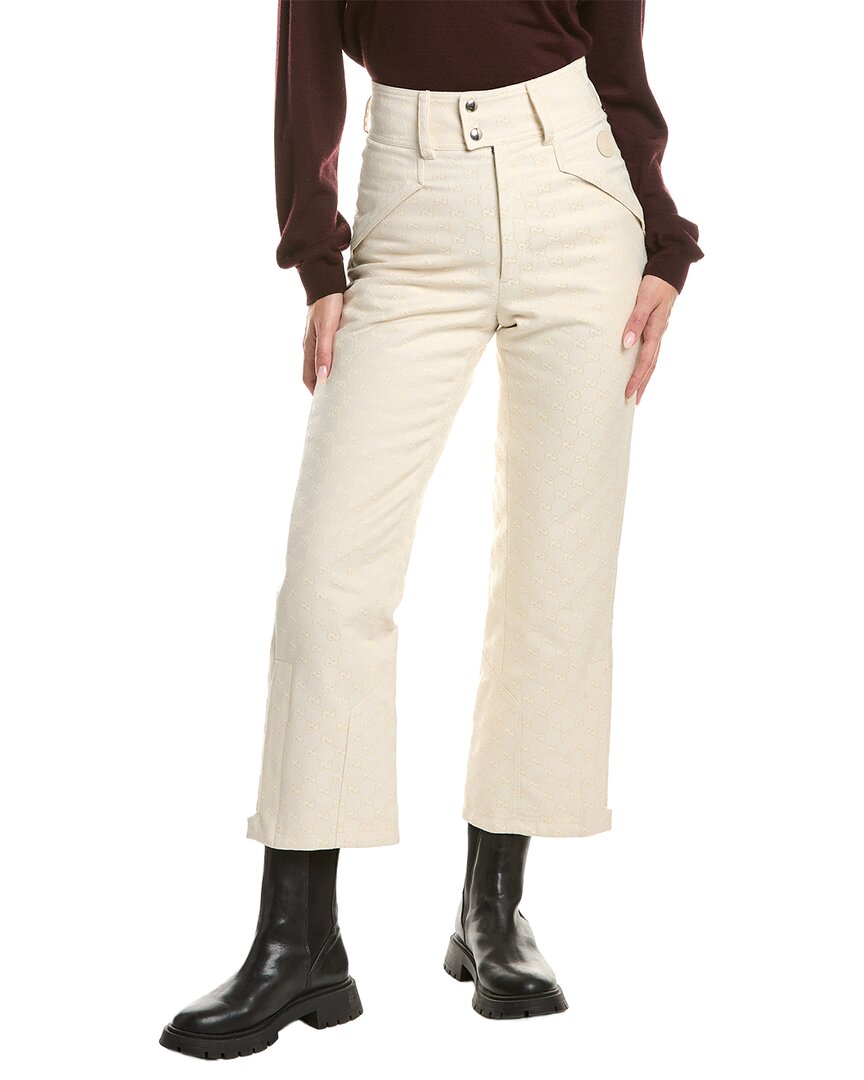 Gucci Gg Canvas Pant In White