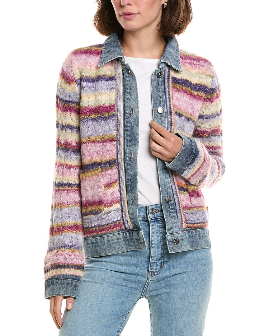 Nanette Lepore Nanette  Wool-blend Cardigan In Pink