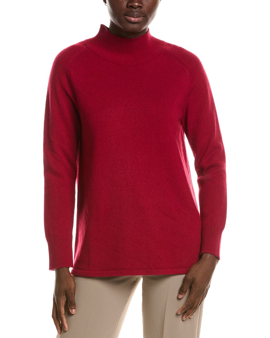 Eileen Fisher Turtle Neck Cashmere-blend Tunic In Animal Print