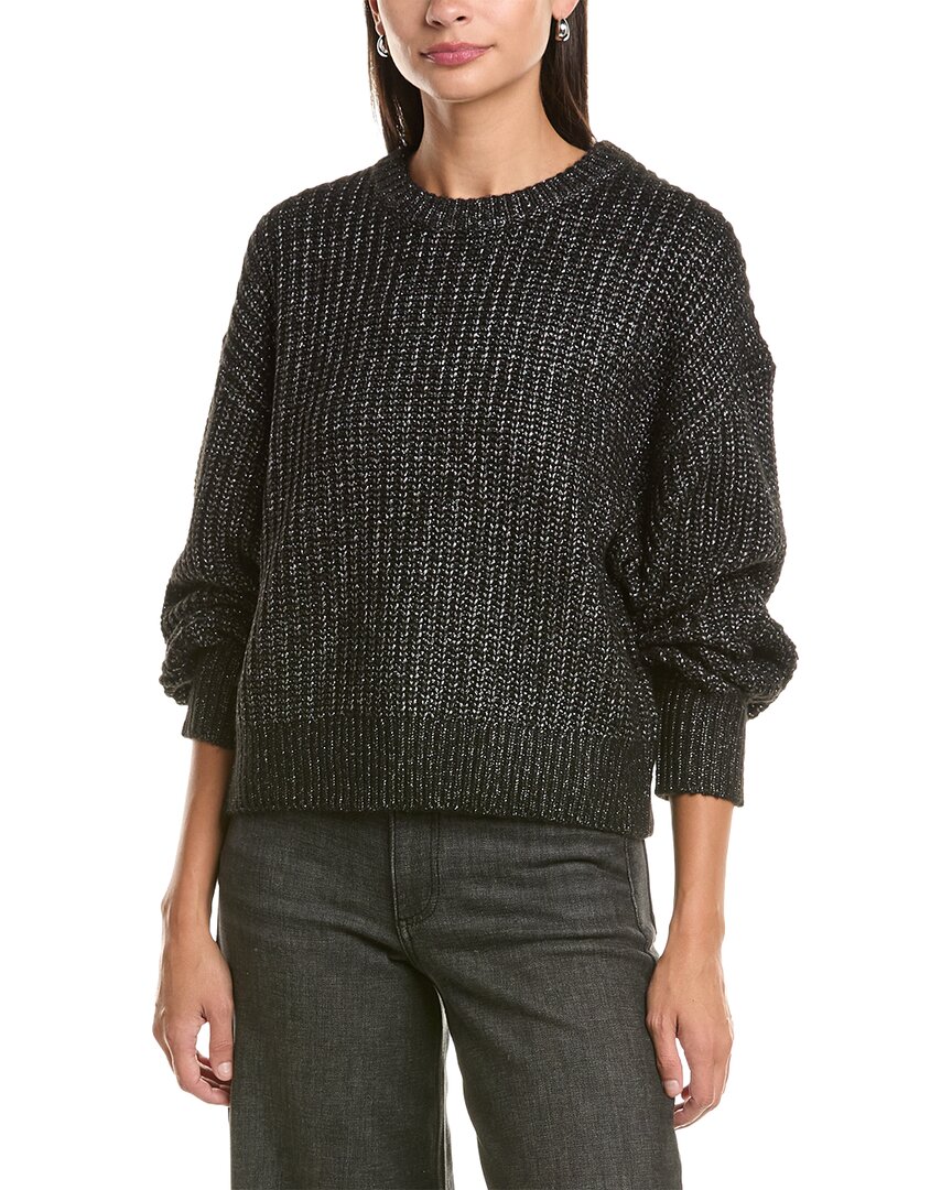 Rag & Bone Andrews Metallic Sweater In Black