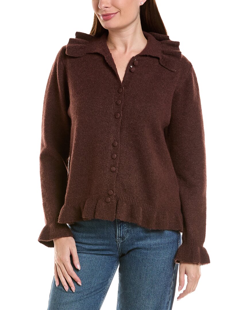 Anna Kay Israne Cardigan In Brown