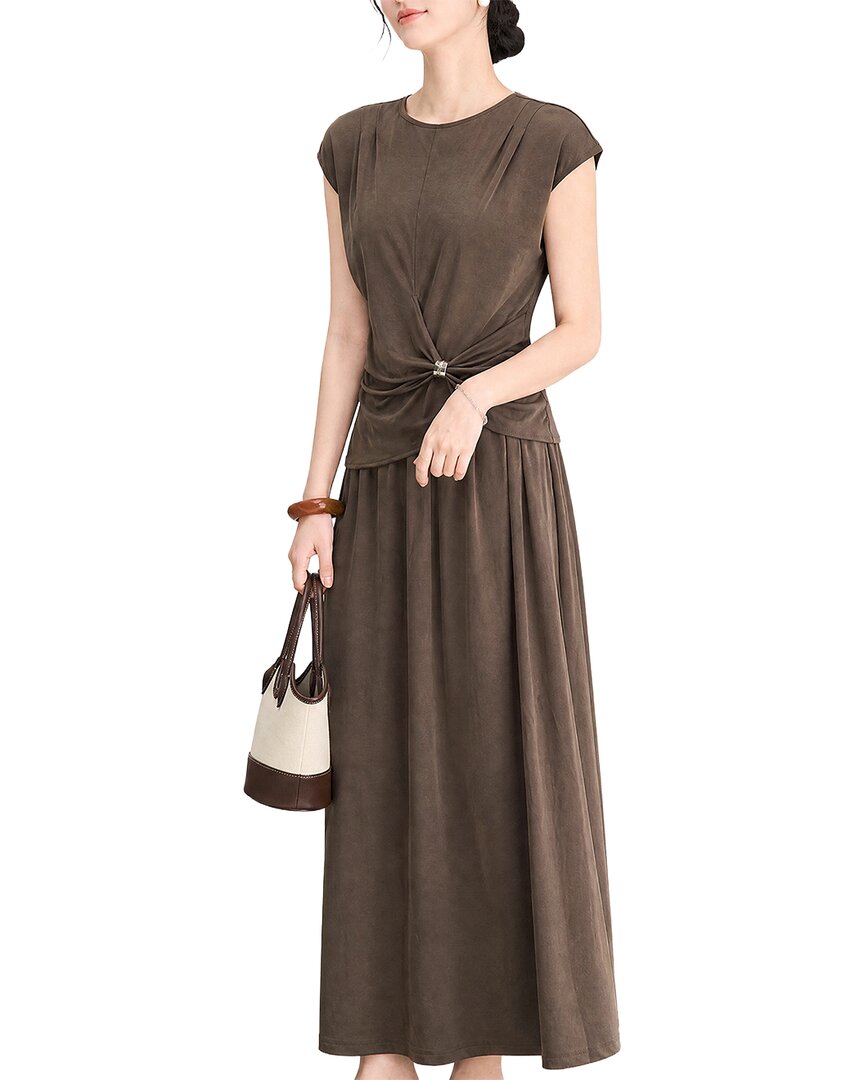 Wlzd 2pc Top & Skirt Set In Brown