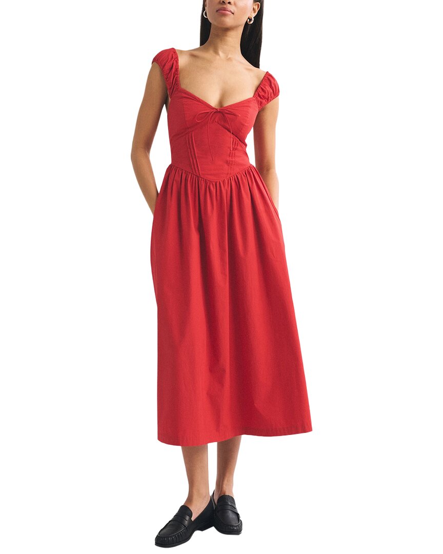 Teodora Midi Dress In Red
