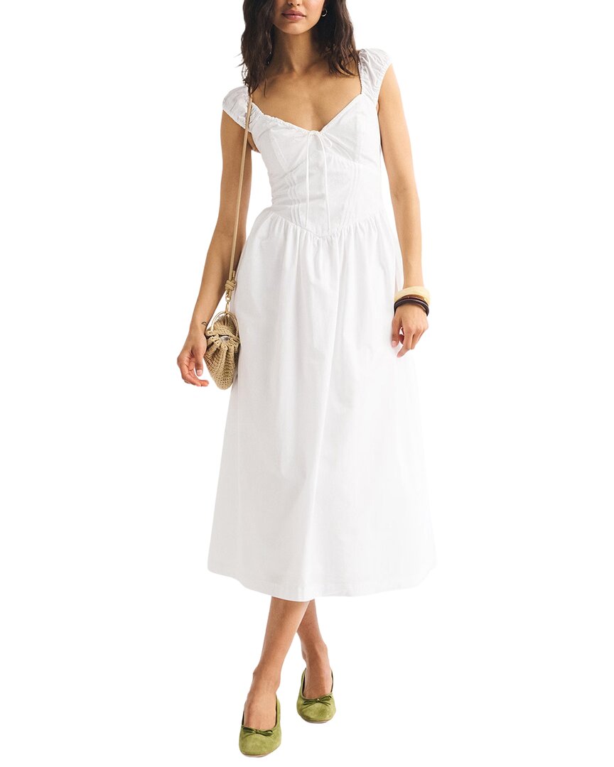Teodora Midi Dress In White