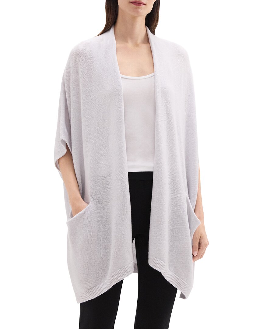 Theory Cozy Wool Poncho In Multi