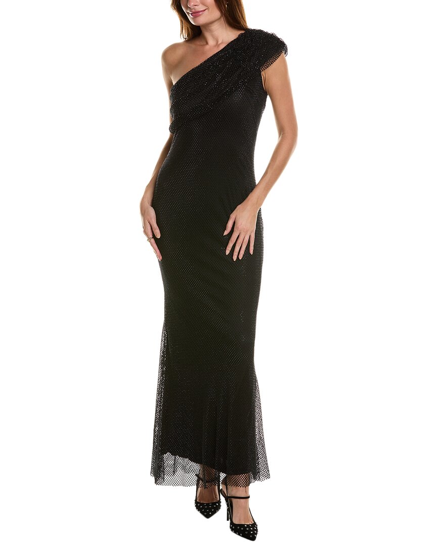 Taylor Fishing Net Gown In Black