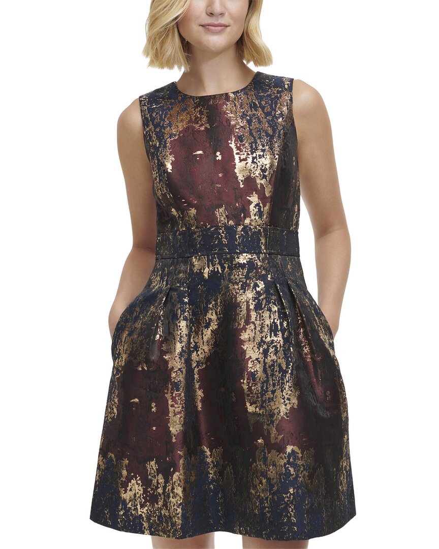 Vince Camuto Jacquard A-line Dress
