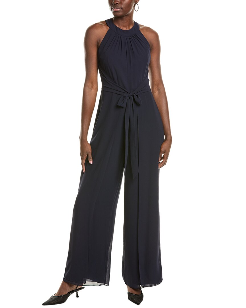 Shop Vince Camuto Halter Jumpsuit In Blue