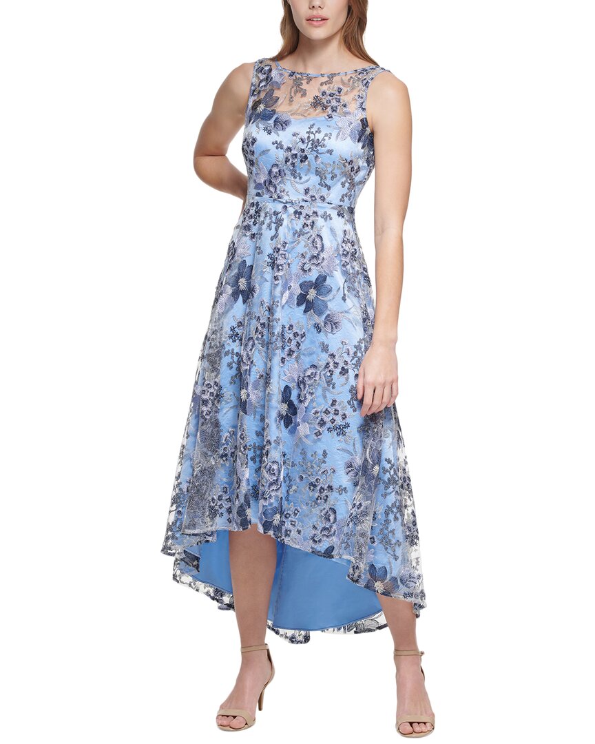 ELIZA J ELIZA J EMBROIDERED MIDI DRESS