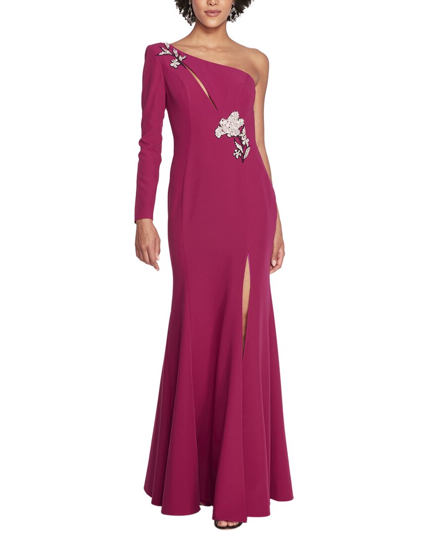 MARCHESA NOTTE MARCHESA NOTTE ONE SHOULDER DRESS