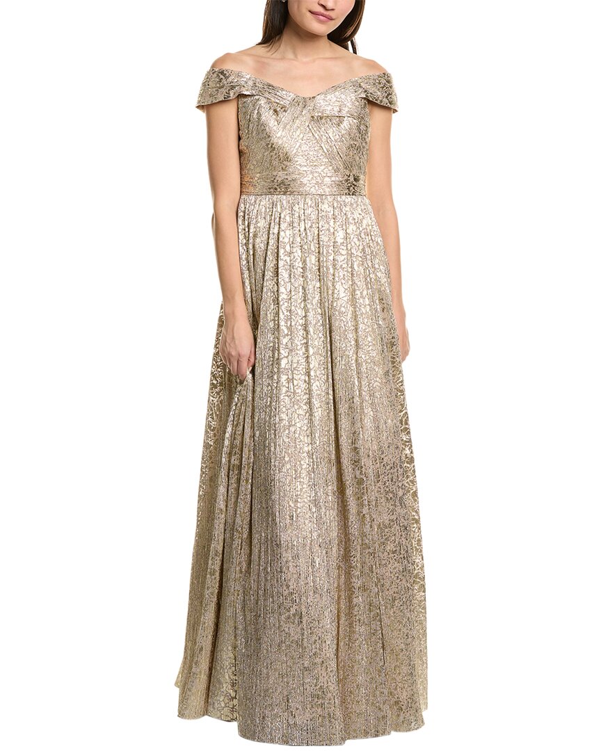 AIDAN MATTOX AIDAN MATTOX OFF THE SHOULDER GOWN