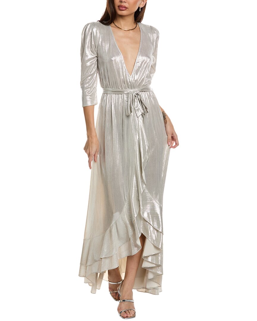 Retroféte Retrofete Flora Maxi Wrap Dress In Beige