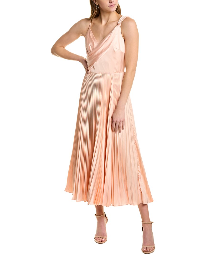 Shop Theia Cara Cocktail Dress In Pink