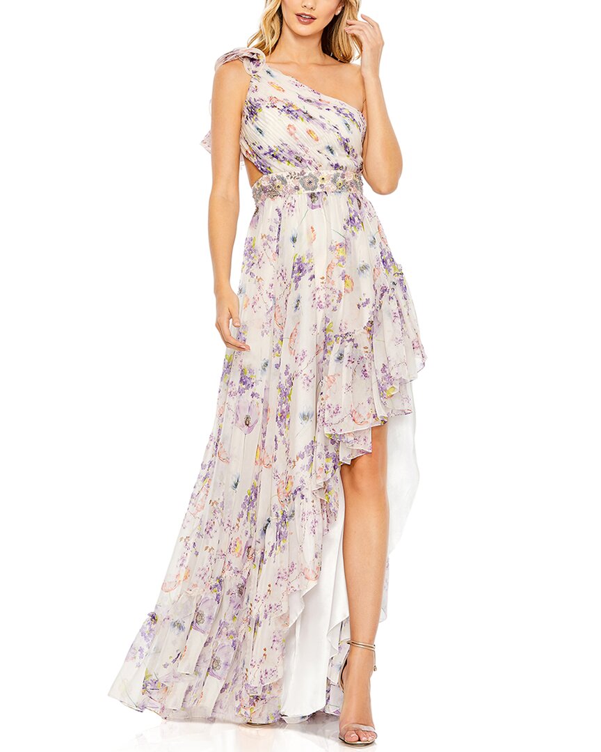 MAC DUGGAL MAC DUGGAL ASYMMETRICAL HIGH-LOW GOWN