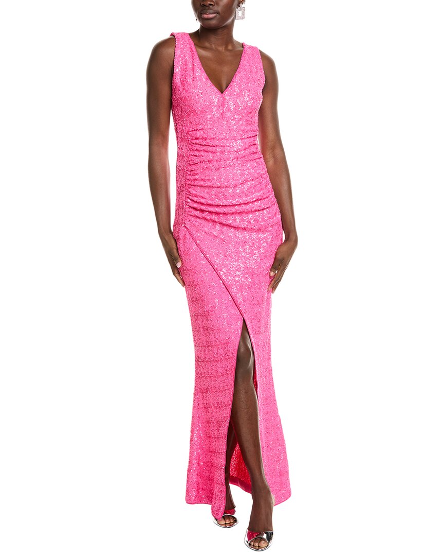 chiara boni sequin dress Chiara Boni La Petite Robe Women's Triana Mock Wrap Cocktail Dress - Blue Notte