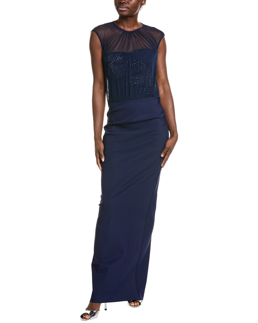 Chiara Boni La Petite Robe Gracie Gown In Blue