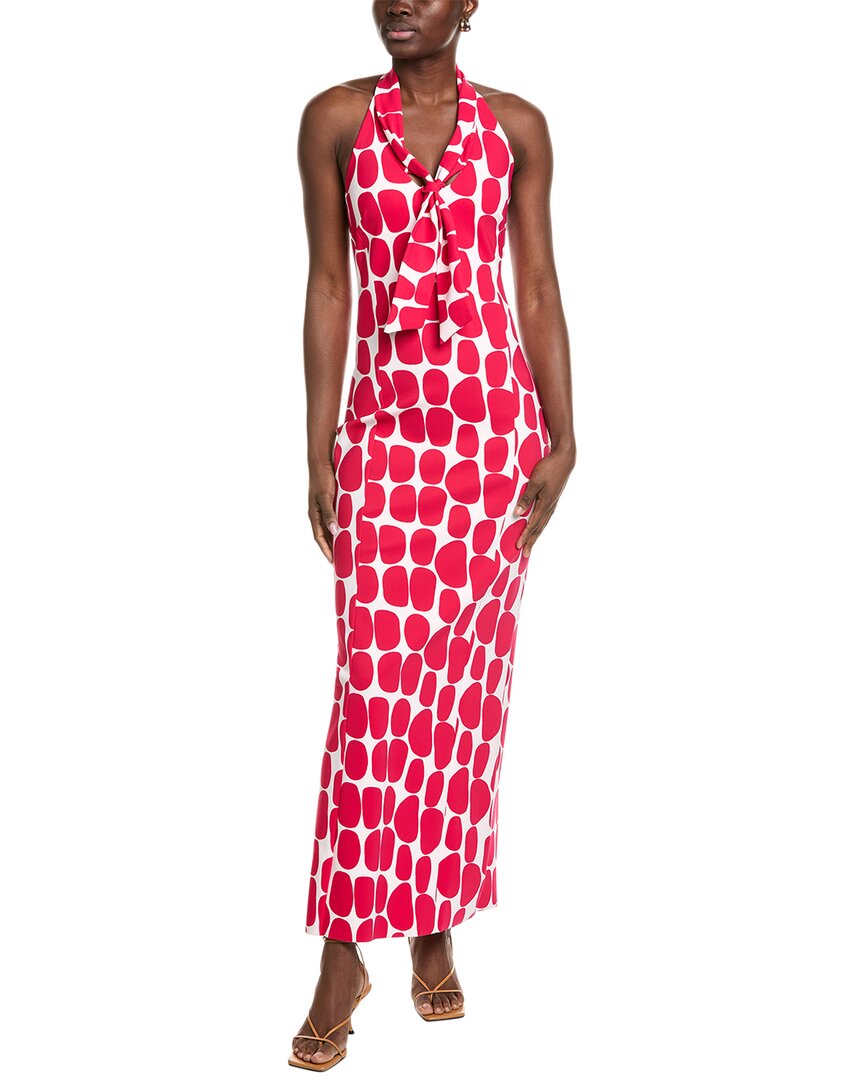 Chiara Boni La Petite Robe Bambi Midi Dress In Red