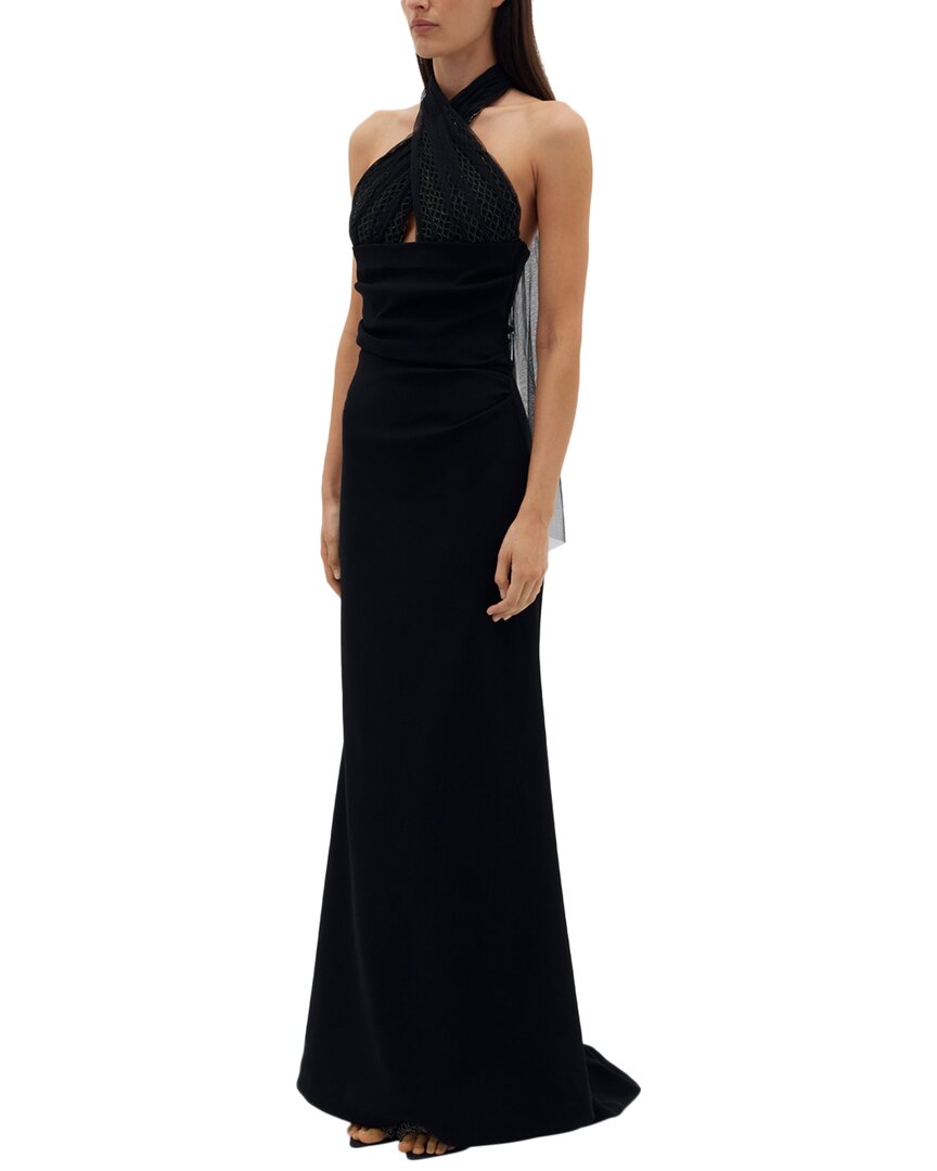 Rachel Gilbert Hayli Gown In Black
