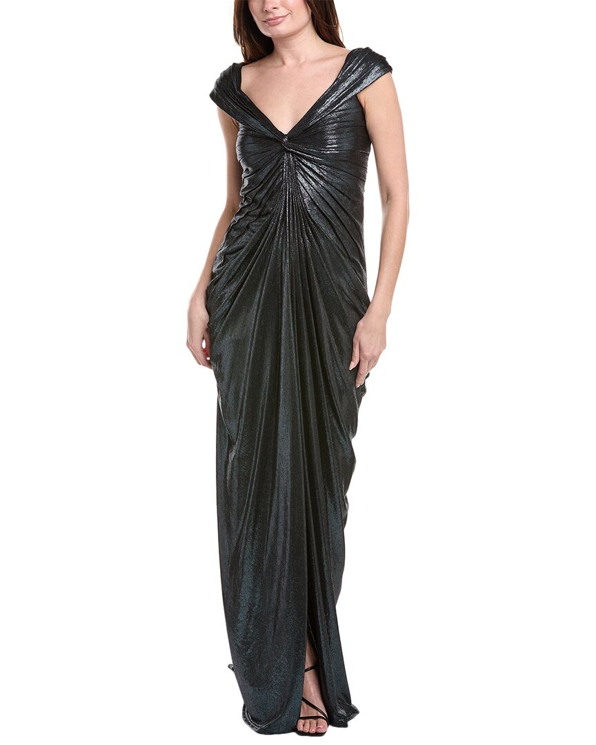 Tadashi Shoji Gown In Silver